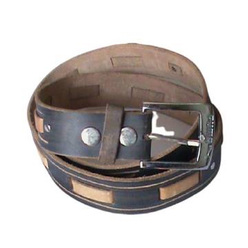 Belts Genuine Leather Belts Hand Crafted 2 tone