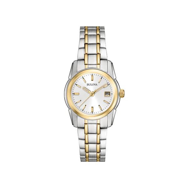 Bulova Classic Quartz Ladies Watch, Stainless Steel , Two-Tone (Model: 98M105)